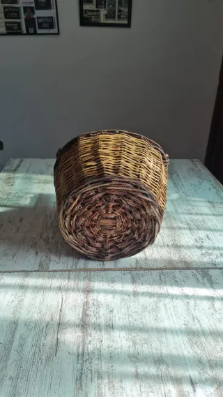 Damajuana Vidrio Verde Canasto Mimbre