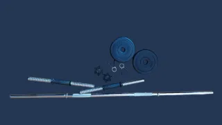 Set barra, discos y mancuernas ajustables