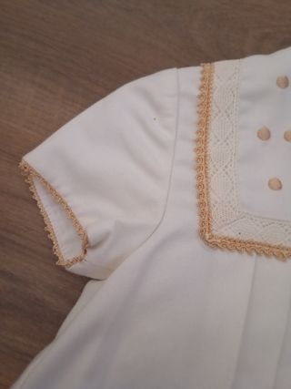 Conjunto 3 piezas bebé beige para ocasiones