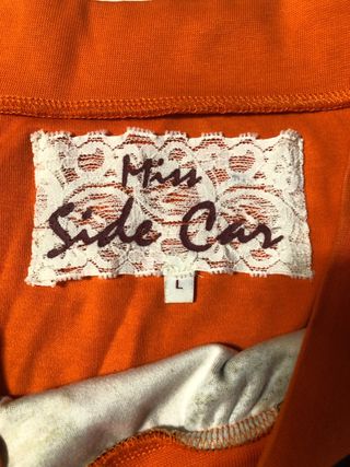 Camiseta Miss Side Car Multicolor Naranja