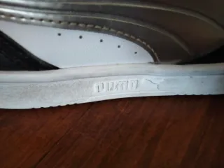 Scarpe Puma alte bianche e nere