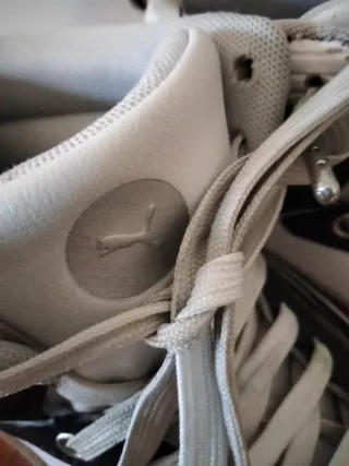 Scarpe Puma alte bianche e nere