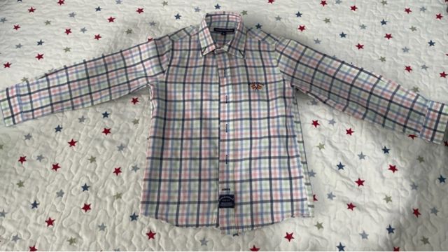 Camisa Spagnolo cuadros talla 5 años