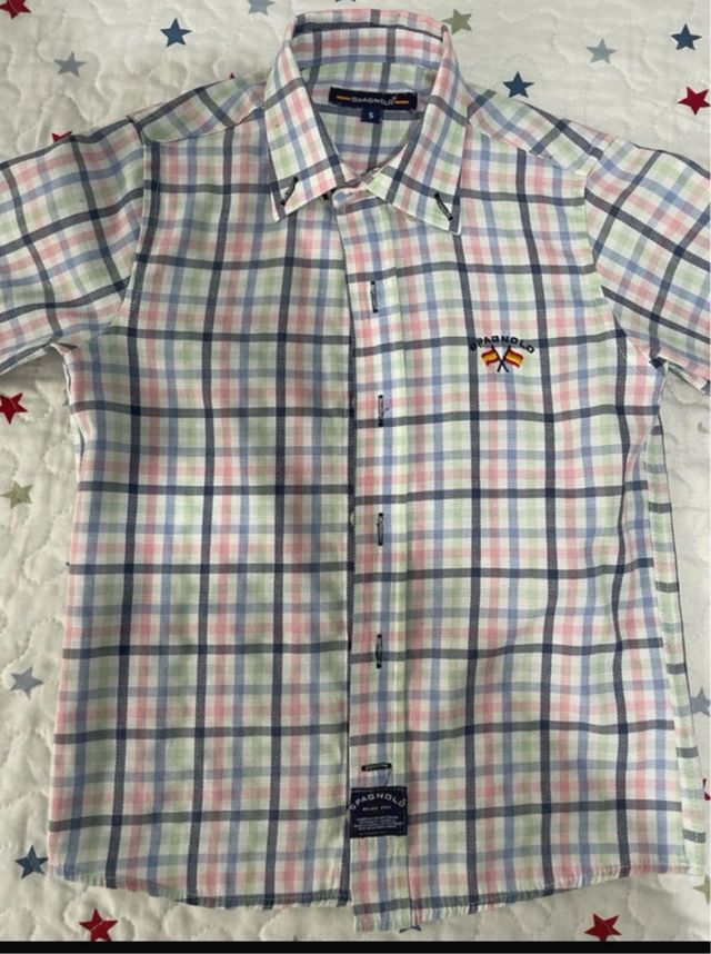 Camisa Spagnolo cuadros talla 5 años