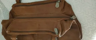 Bolso de piel marrón