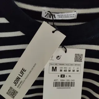 Jersey Zara rayas azul y blanco.Sin estrenar.