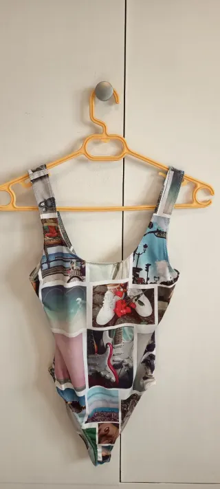Body mujer estampado collage XS