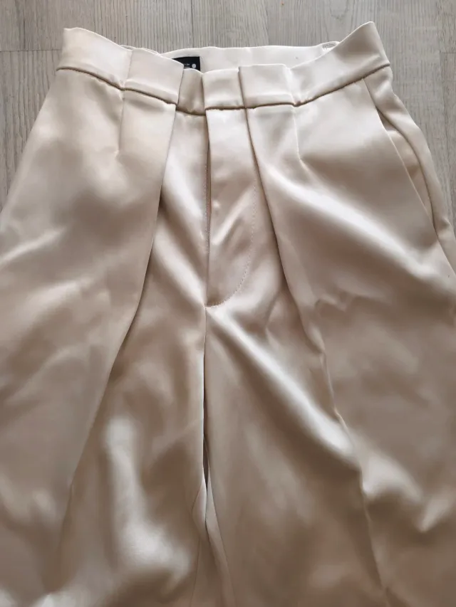 Pantalón Zara Beige Mujer