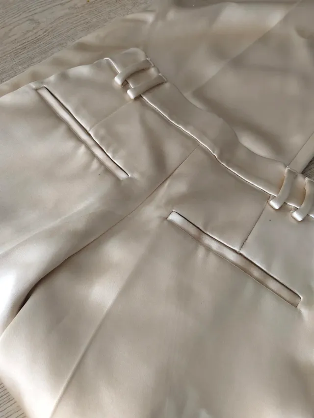 Pantalón Zara Beige Mujer