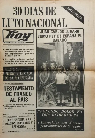FRANCO, 40 años de la historia de España.
