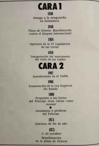 FRANCO, 40 años de la historia de España.