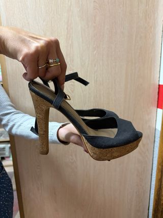Zapatos de tacón negros mujer talla 38