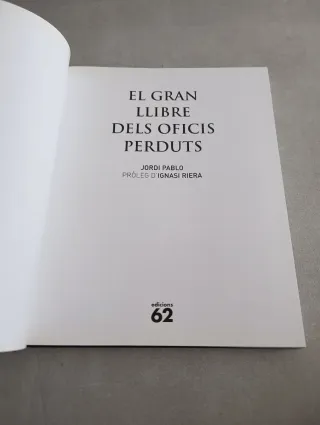 EL GRAN LLIBRE DELS OFICIS PERDUTS. Jordi Pablo