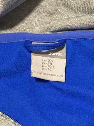 Sudadera Joma Gris y Azul