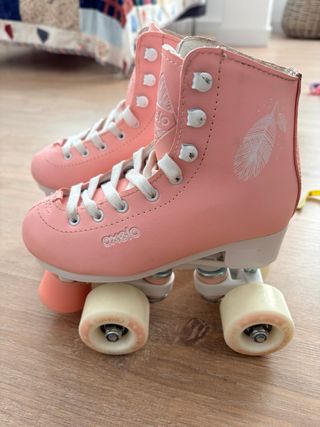Patines Quad Oxelo Talla 31 Rosas