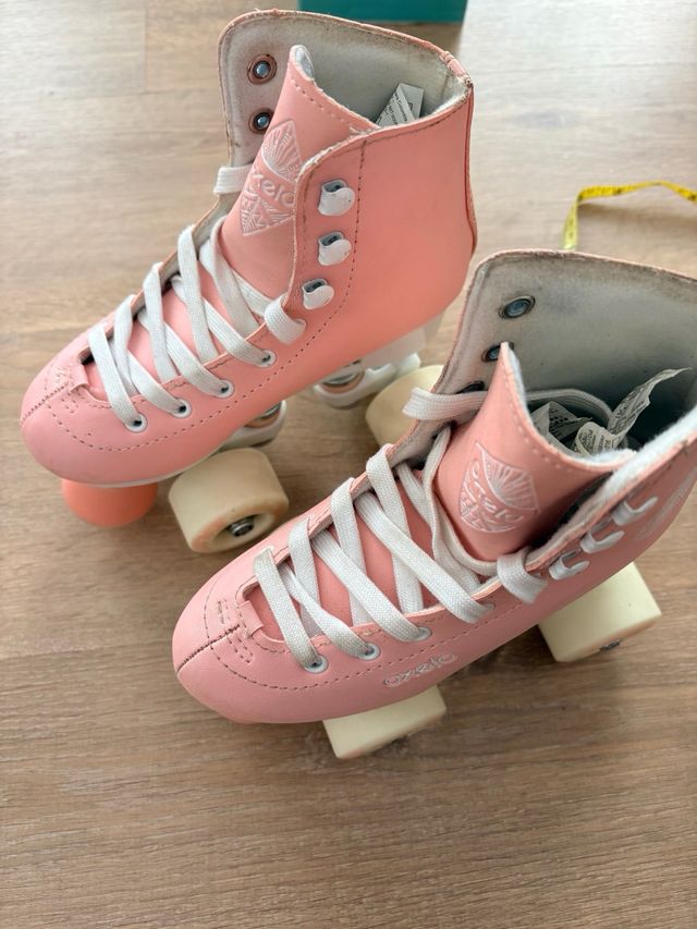 Patines Quad Oxelo Talla 31 Rosas
