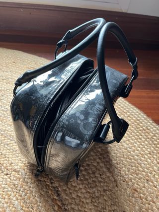 Neceser Billabong Negro Estampado Transparente