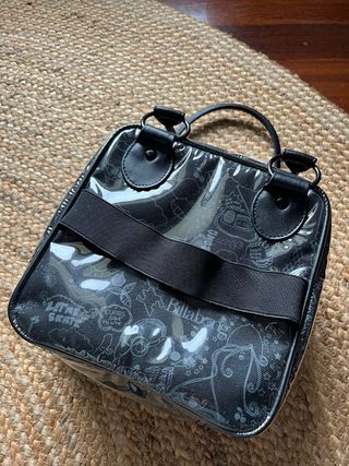 Neceser Billabong Negro Estampado Transparente