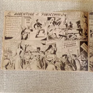 Pieghevole/fumetto avventure di Pinocchio
