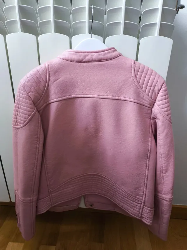 Cazadora Polipiel Rosa Niña Talla 9