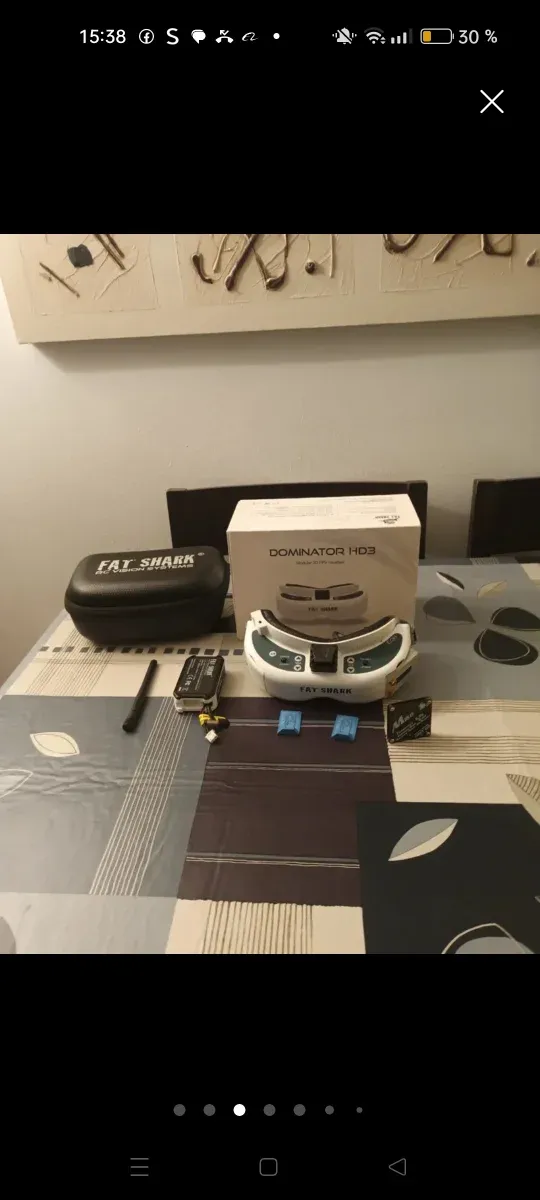 Equipo FPV: Gafas, Emisora y Baterías