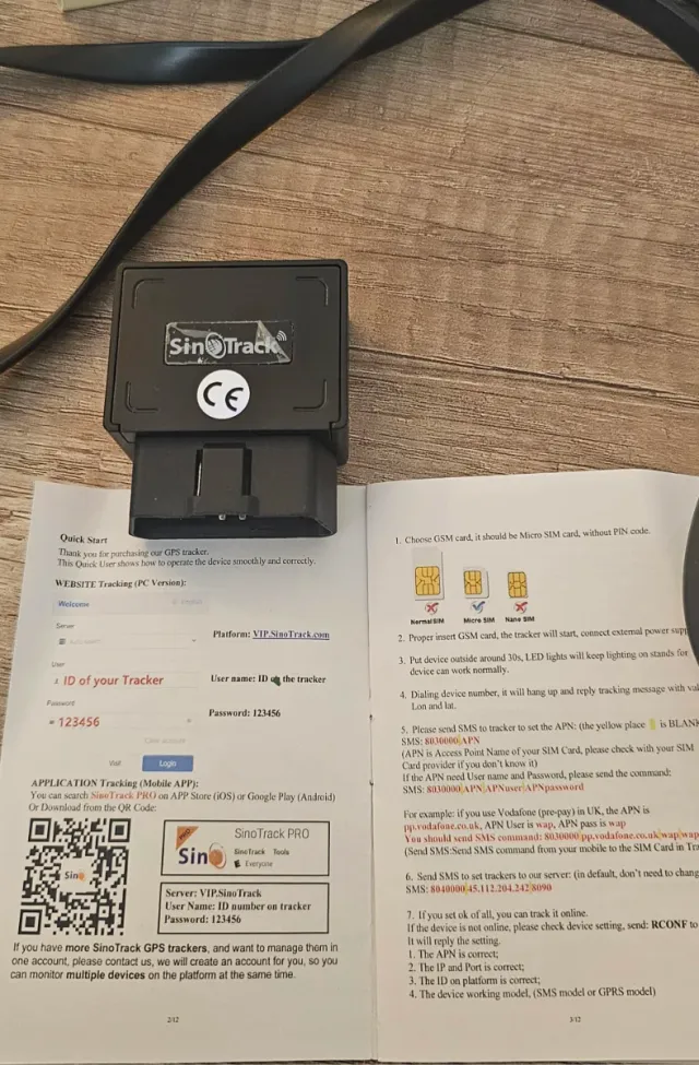 GPS Tracker ST-902 + Cable Extensión