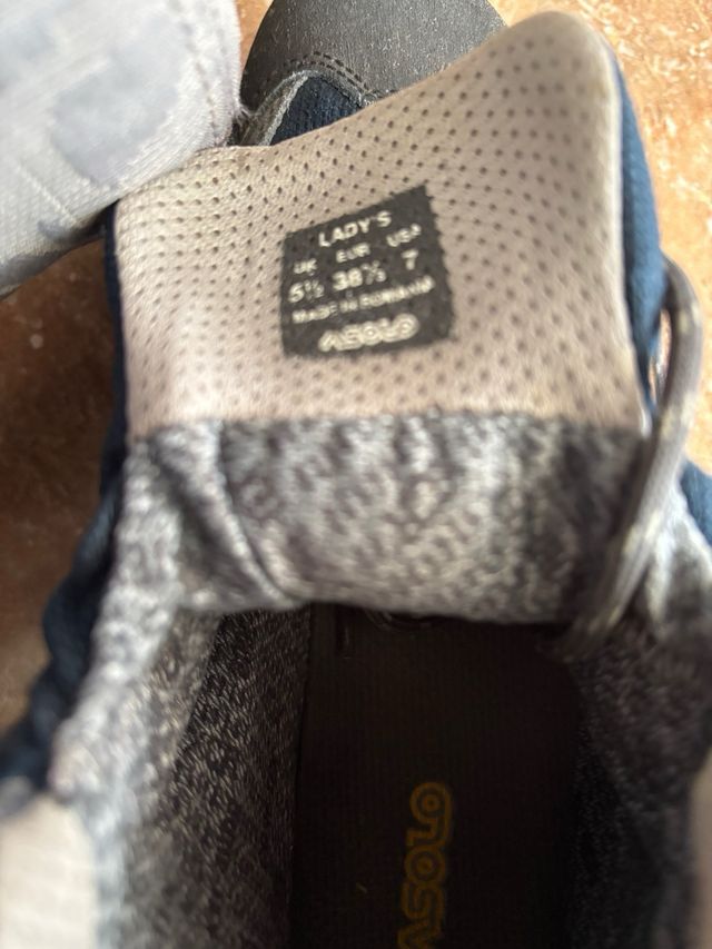 Botas de montaña de mujer, ASOLO color azul/gris