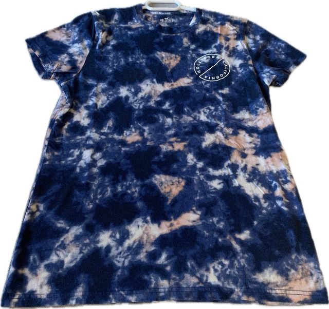 Camiseta Hollister Tie-Dye Azul y Beige
