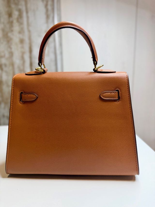 Bolso Marrón y Dorado