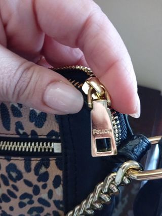 Borsa Pollini leopardata con catena