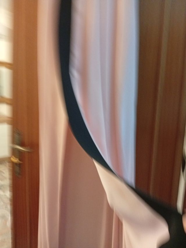 Abito lungo elegantePinko nero e rosa