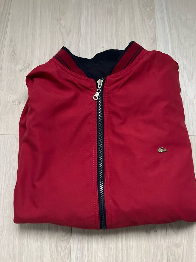 Chaqueta Reversible Lacoste Negra/Roja