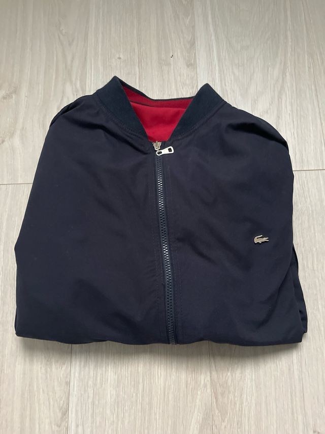 Chaqueta Reversible Lacoste Negra/Roja