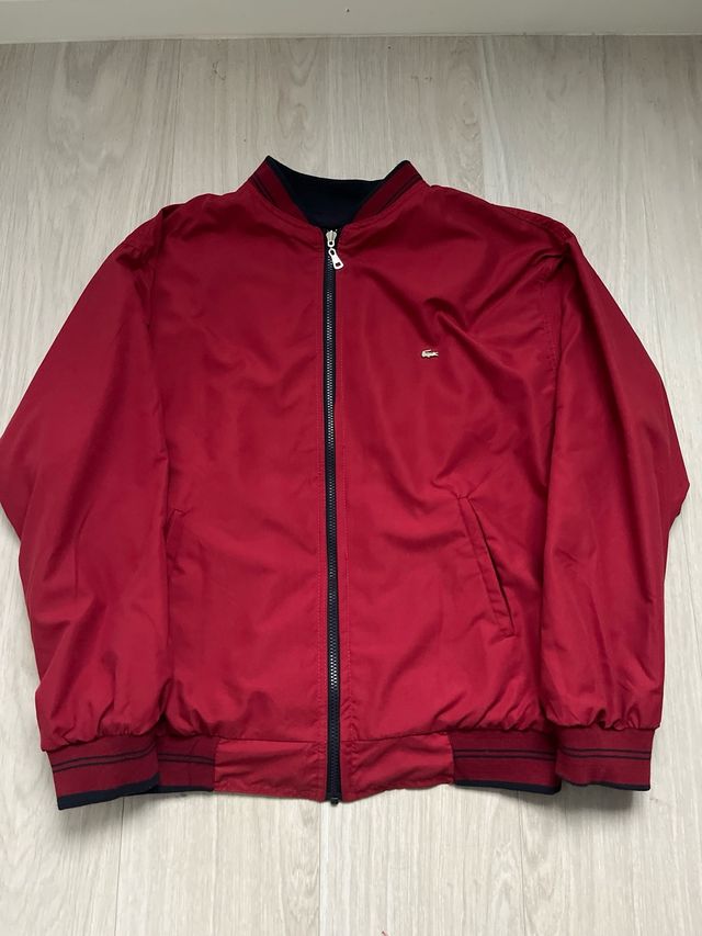 Chaqueta Reversible Lacoste Negra/Roja