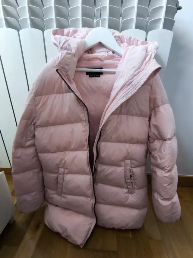 Plumífero rosa niña talla 10