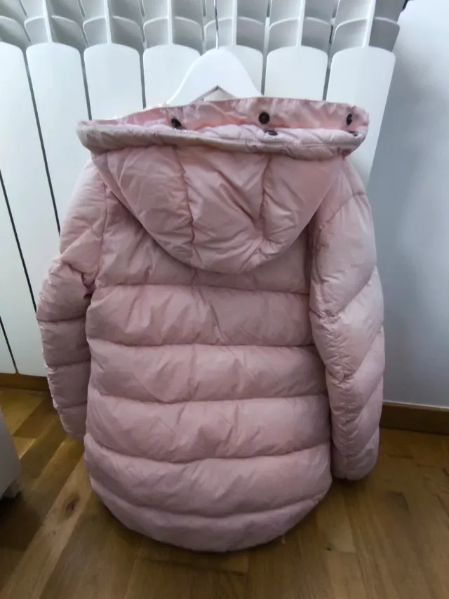 Plumífero rosa niña talla 10