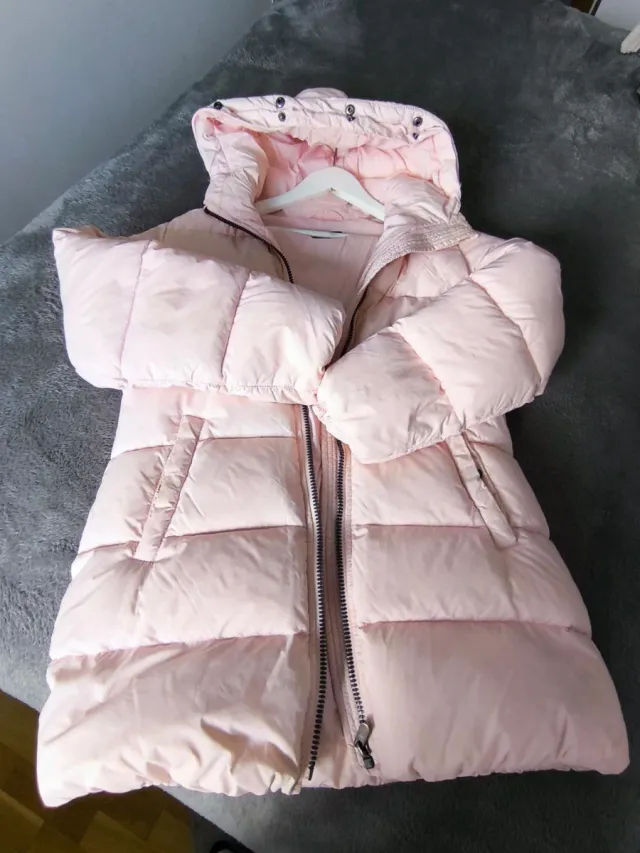 Plumífero rosa niña talla 10