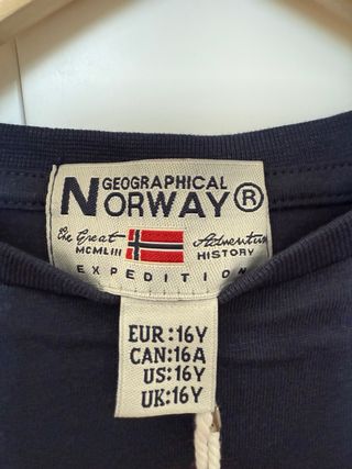 Camiseta Norway Talla 16 años