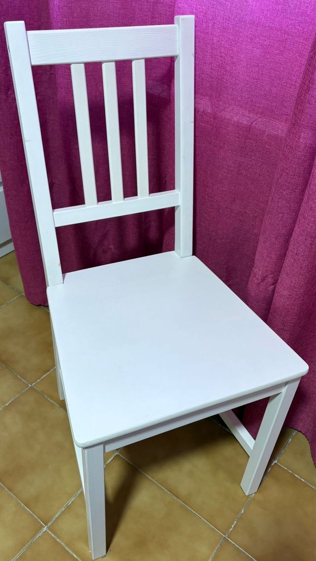 Sedia in legno bianco IKEA Stefan