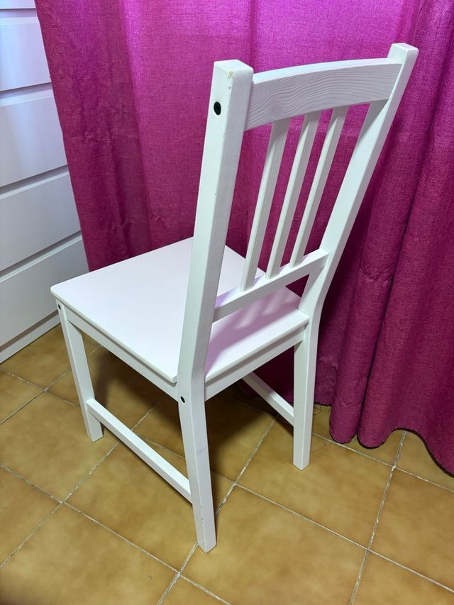 Sedia in legno bianco IKEA Stefan