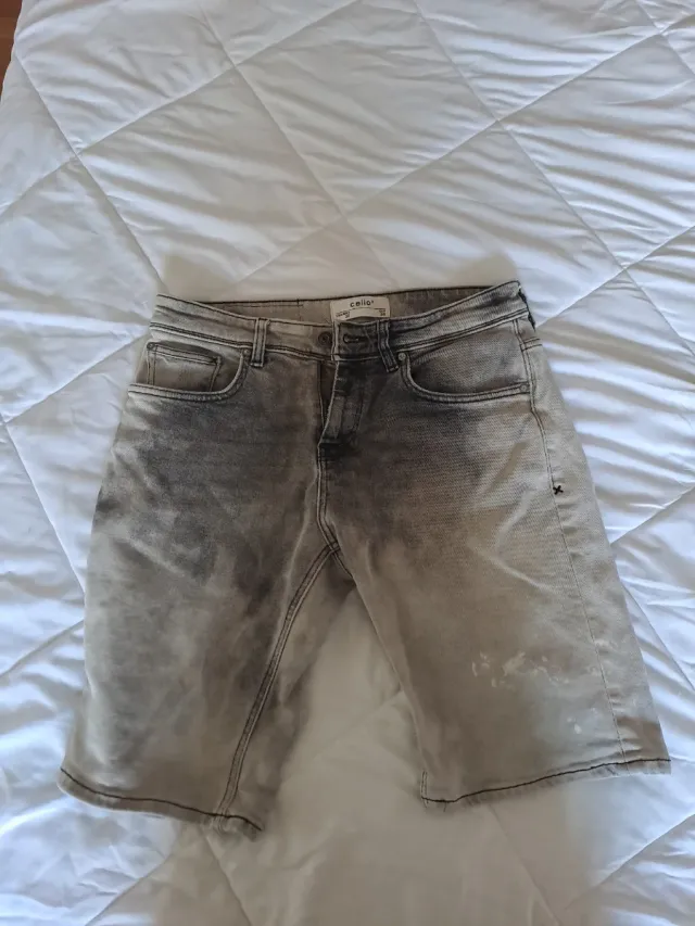 Celio Pantalón Corto Hombre Gris