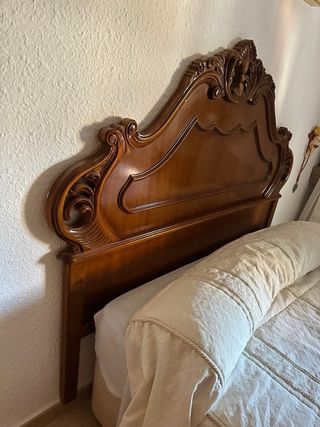 Cabecero de madera rústico para cama de 135cm