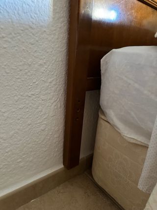 Cabecero de madera rústico para cama de 135cm