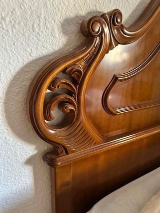 Cabecero de madera rústico para cama de 135cm