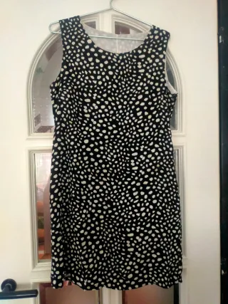 Abito fantasia bianco e nero