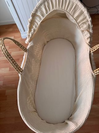 Moisés para bebé de mimbre