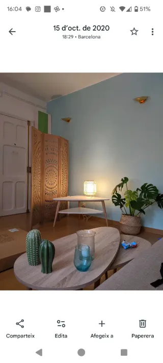 Biombo de madera decorativo