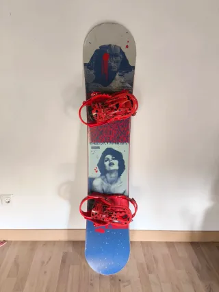 Tabla de Snowboard Ride con Fijaciones + funda