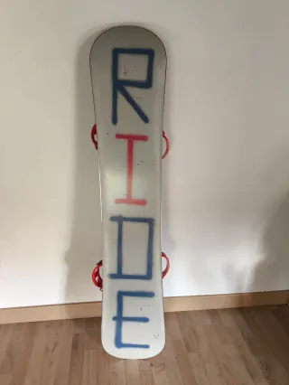 Tabla de Snowboard Ride con Fijaciones + funda