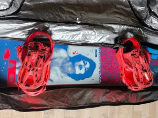 Tabla de Snowboard Ride con Fijaciones + funda